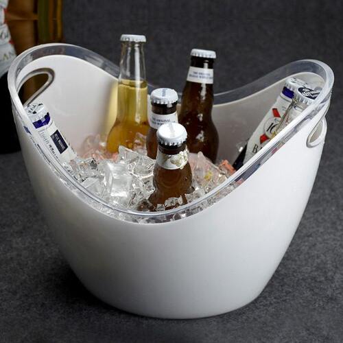 大小号香槟红酒桶冰粒桶款洋酒桶塑料啤酒桶PC透明元宝冰桶