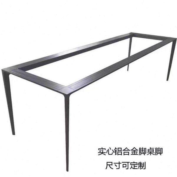 铝合金桌腿桌脚架餐桌桌脚架岩板餐桌桌脚支撑架支架桌脚架
