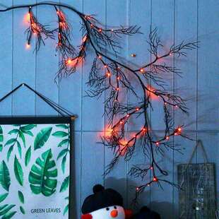跨境led立体装饰彩灯藤条灯灯串仿真藤条树灯网红室内装饰灯