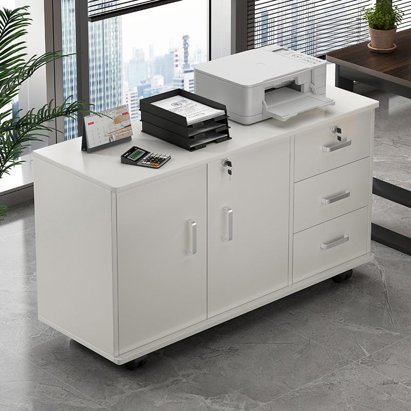 文件柜资料柜办公室置物柜带锁储物柜子办公桌下收纳柜桌边柜侧柜