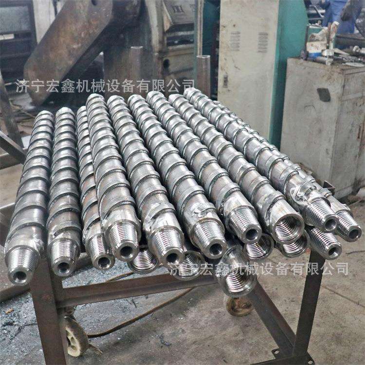 矿用φ63肋骨钻杆各种长度缠绕式螺旋杆坑道钻机钻杆地质钻杆