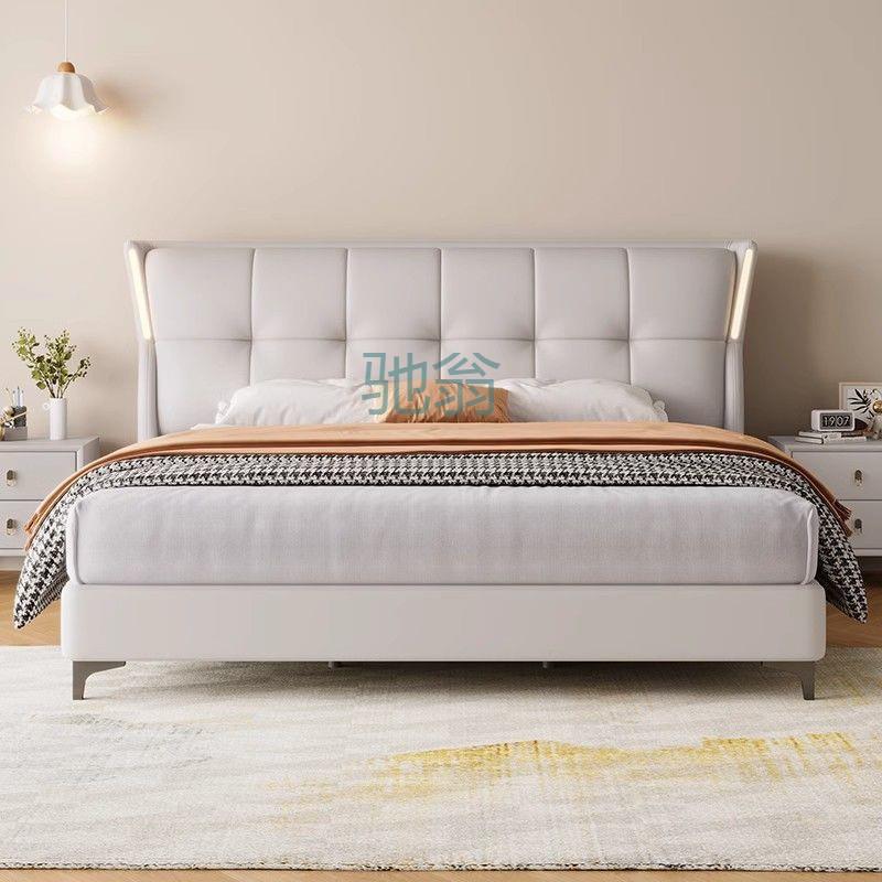 FN6儿童床意式轻奢简约主卧大床双人床1.8x2米大床1.5米储物床带