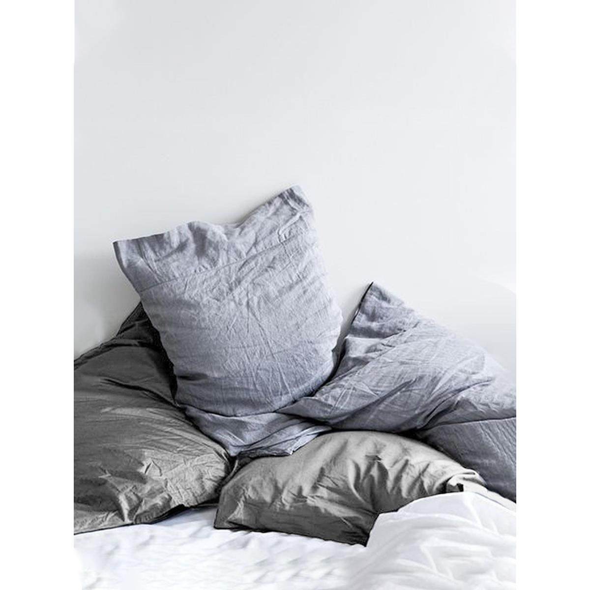 全精梳水洗棉枕套日式纯色全棉纯棉枕罩枕巾枕头套48*74cm一对装