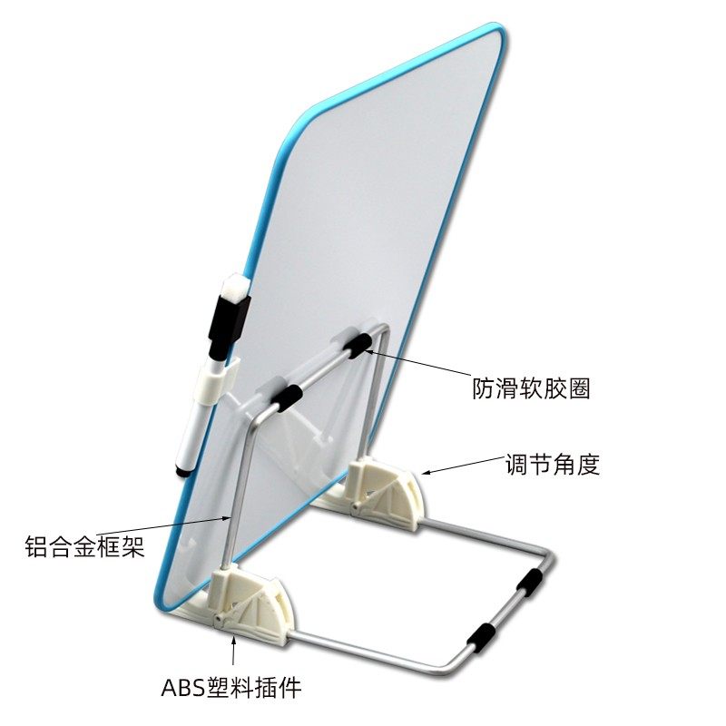 小白板金属支架立式桌面台式摆放黑板画板平板b5aQ4a3等小板子架