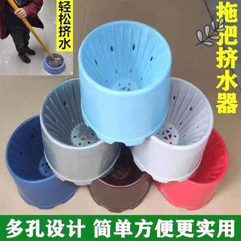 拧挤干器脱器拖把池器器桶圆形水桶水器拖把拧沥水挤水简易干沥水