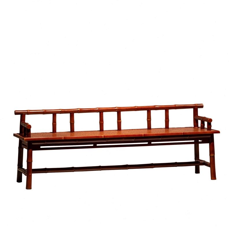 明式泡茶桌椅组合茶椅明茶桌竹圆长椅桌家具会客清官罗汉床帽古典