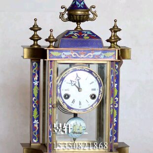 机械座钟 昱轩原厂正品 欧式 纯铜座钟 景泰蓝座钟 仿古座钟