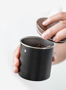 日式茶叶罐密封罐k便携小号储物罐不锈钢咖啡豆咖啡粉保存罐储豆