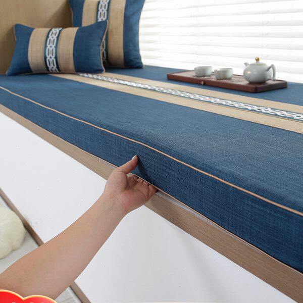 飘窗垫窗台垫新中式阳台垫子四季通用定制加厚防滑实木沙发海绵垫