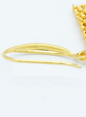 【店铺专属】18k金流苏米珠耳钩耳饰女款（对）【WT0445】不脱模