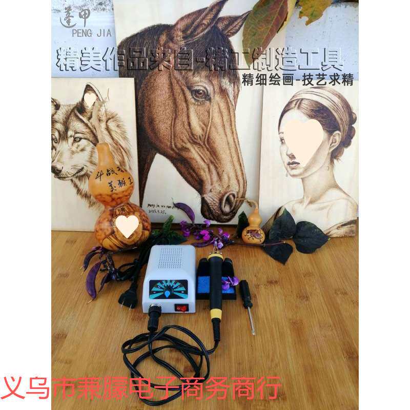 蓬甲可调温葫芦烙画工具套装烙画机木板烙画笔电烙铁烙花烫画烙铁