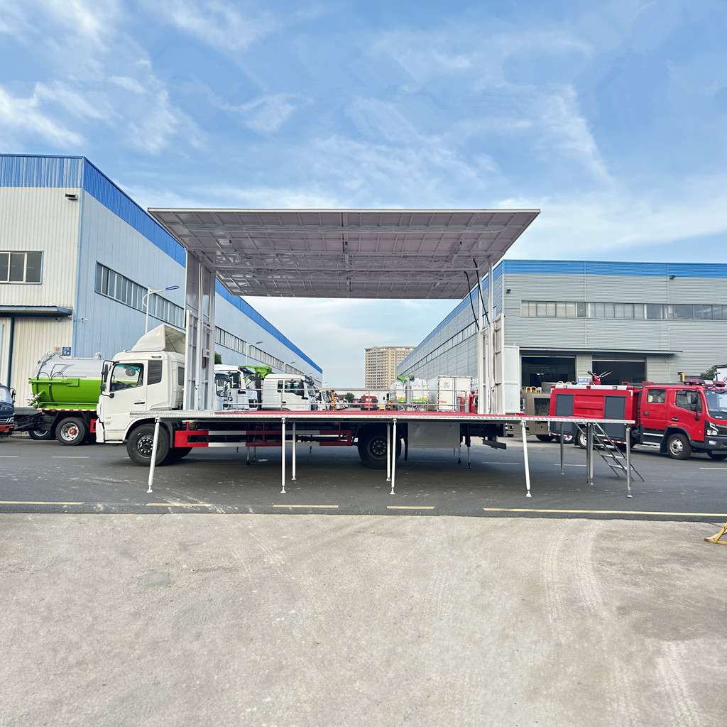 东风天锦9.6米全自动遥控舞台车 LED屏立体逼真 带大屏演出车