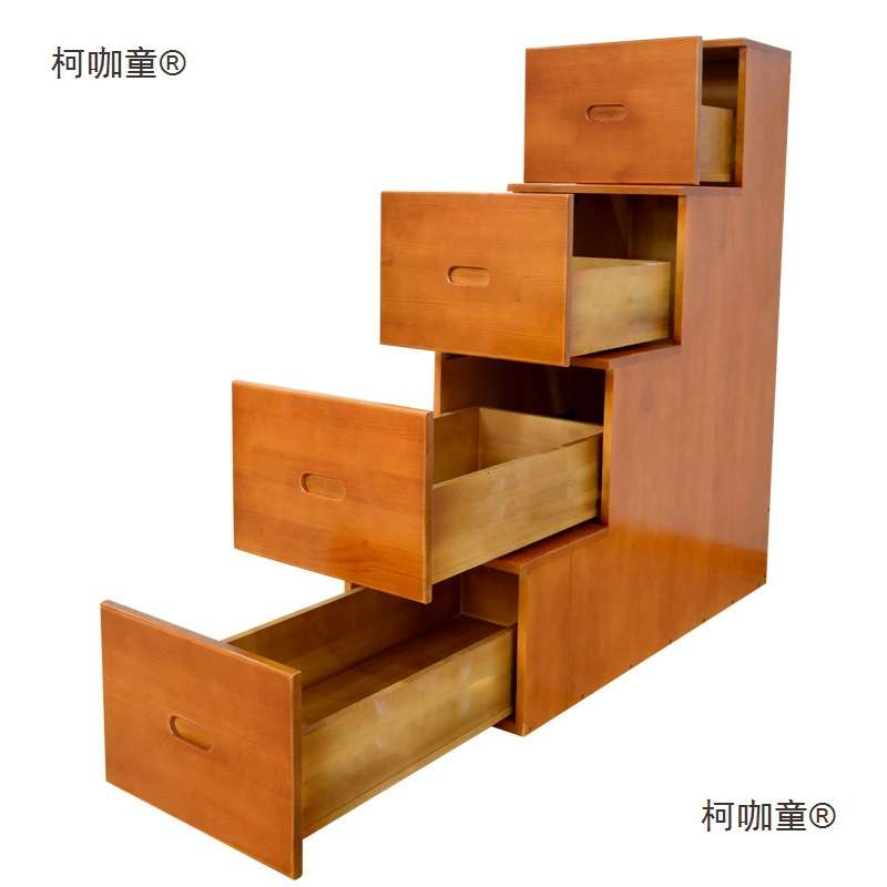 上下床楼梯柜家用梯子梯柜单卖抽屉式床头格子柜阁楼收纳阶麦太保