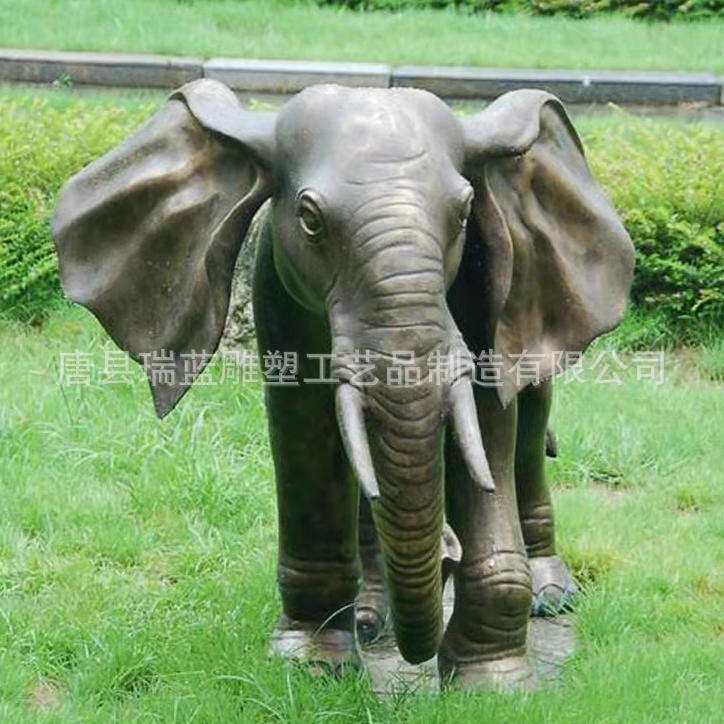 铜大象一对制造厂妙善雕塑 按图制作各种铜大象 铁大象门口摆件