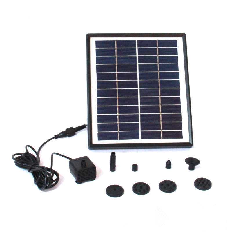 12V5W太阳能喷泉5W太阳能水泵12V低压直流太阳能喷泉景观浮水水泵