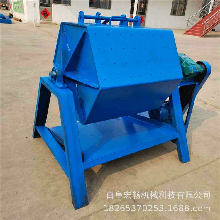 200升六角滚筒去油锈研磨机割花菱牛骨工艺品去毛刺小型抛光机