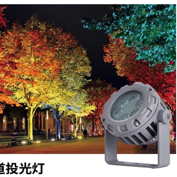 led照树灯户外防水射树灯公园洗墙灯DMX512七彩外控草坪灯射灯