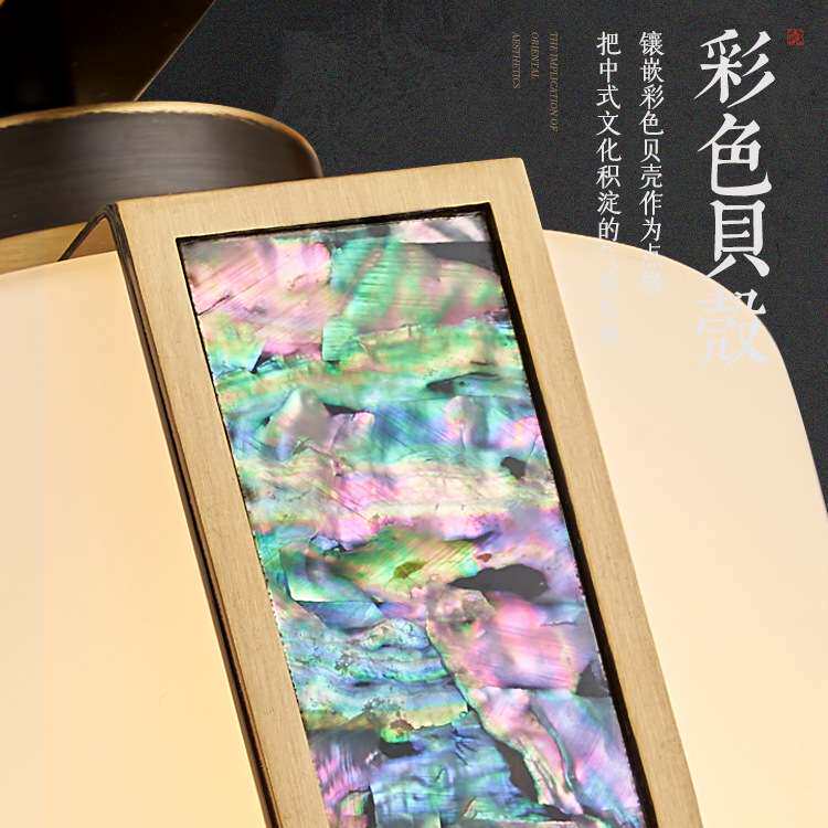 新中式全铜客厅吊灯中国风禅意实木高档大气别墅餐厅卧室中式灯具