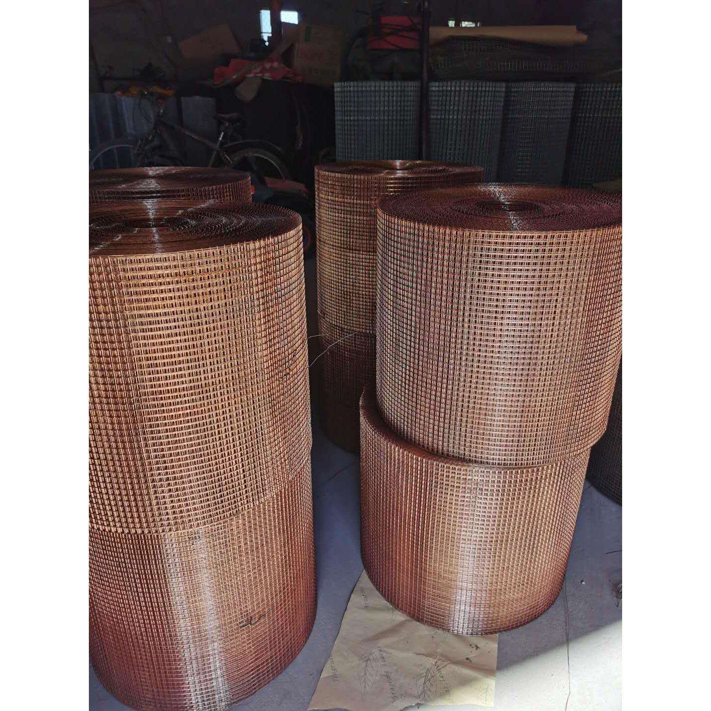 3.0mm电镀铜钢丝电焊网片 0.75mm镀铜电焊网片防护笼具网箱