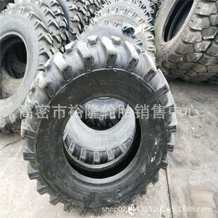 轮式挖沟机挖掘机轮胎 9.00/10.00-20 人字装载机7.5/8.5/12.5-20