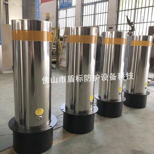 小区大门出入口阻隔防撞桩不锈钢全自动液压升降柱路障道理固定柱