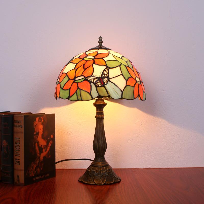 厂家直供田园乡村浪漫卧室床头台灯客厅书房吧台创意蝴蝶灯具led