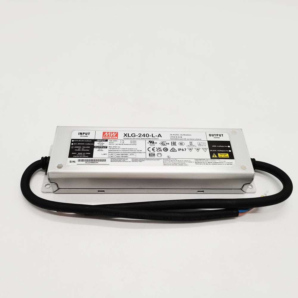 现货XLG-240-L-A 明纬直流LED电源户外防水灯光亮化工程可调变