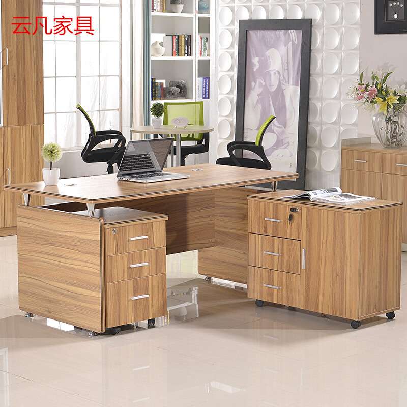 北欧电脑桌家用写字台书桌简约班台办公桌铁艺桌椅组合