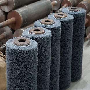 木纹还原拉丝轮打磨抛光刷辊尼龙丝磨料刷磨料丝毛刷辊定 制