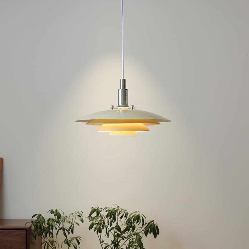 兰黛 复古餐厅灯全光谱北欧现代简约吧台ph5飞碟岛台店铺吊灯