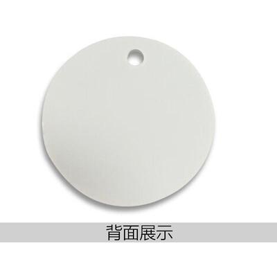 VLEN 圆形空白塑料吊牌标签标记分类牌超市寄存牌钥匙牌 PVC100个