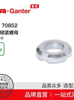 Elesa Ganter伊莉莎冈特 DIN 70852带槽锁紧螺母扁型设计