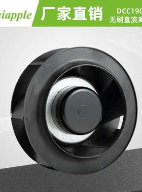 24V DCC190mm瑞安普后倾式叶轮 直流涡轮风机 离心风扇低噪