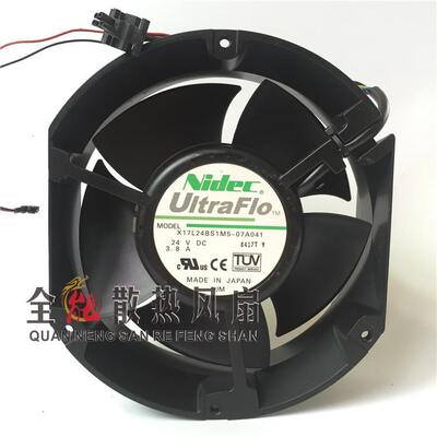 Nidec X17L24BS1M5-07A041 17250 24V 3.8A 17CM 轴流大风量风扇