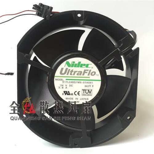 Nidec X17L24BS1M5-07A041 17250 24V 3.8A 17CM 轴流大风量风扇