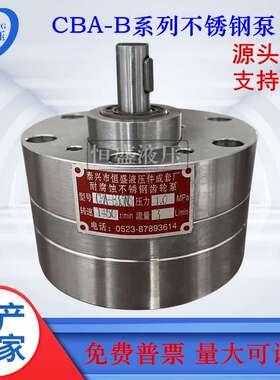 耐腐蚀CBA-B0.5NS 4NS 20NS 63NS 80NS B100NS高温不锈钢齿轮泵