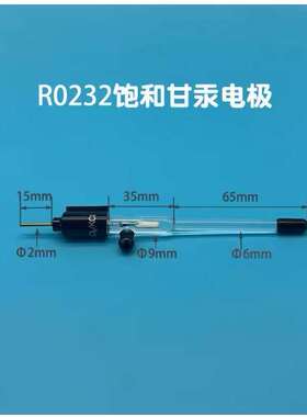 北京精科 R0232饱和甘汞参比电极 SCE电解实验配毛细管盐桥可开票