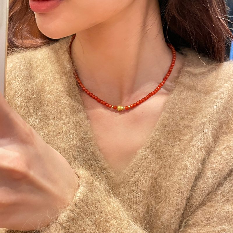 南红福禄项链轻奢高级