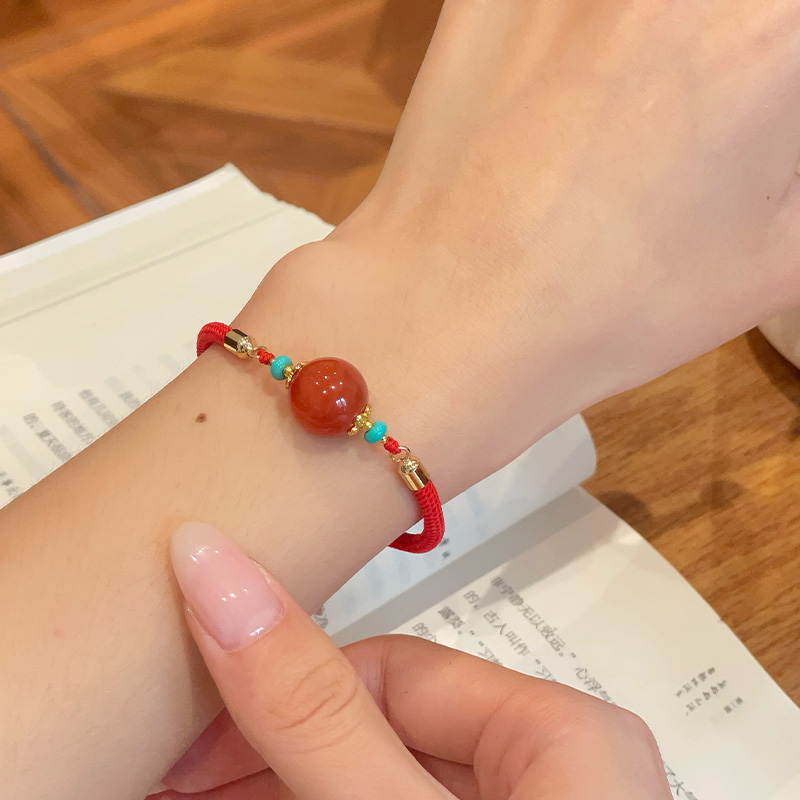 南红DIY单珠编织手串高性价比