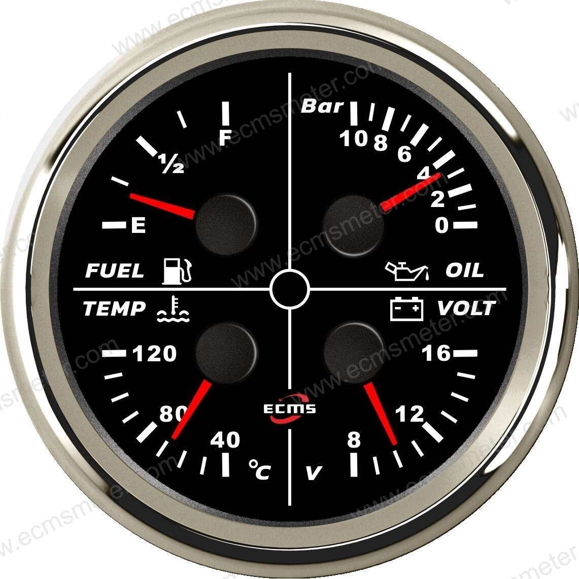 ECP多指针油位、油压、水温、电压仪表多功能组合仪表,玩具/童车/益智/积木/模型,遥控车升级件/零配件,淘宝优惠券,粉丝福利购,淘宝优惠卷