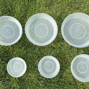 花盆托盘塑料加厚圆形磨s砂半透明花盘托盘垫底接水盘家用花盆底