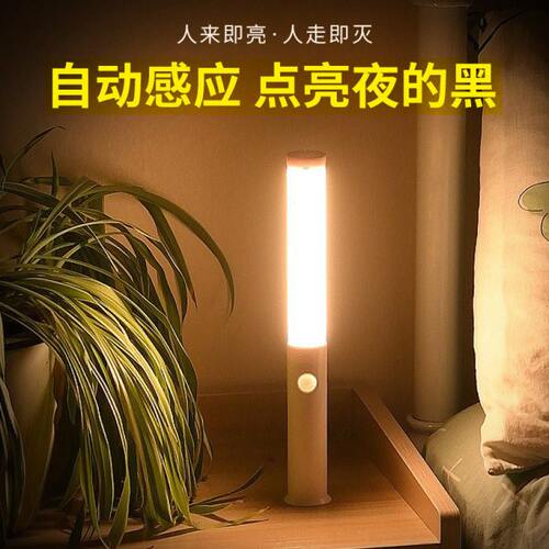 新款手持充电魔棒智能感应小夜灯磁吸站立应急手电筒调光宿舍灯