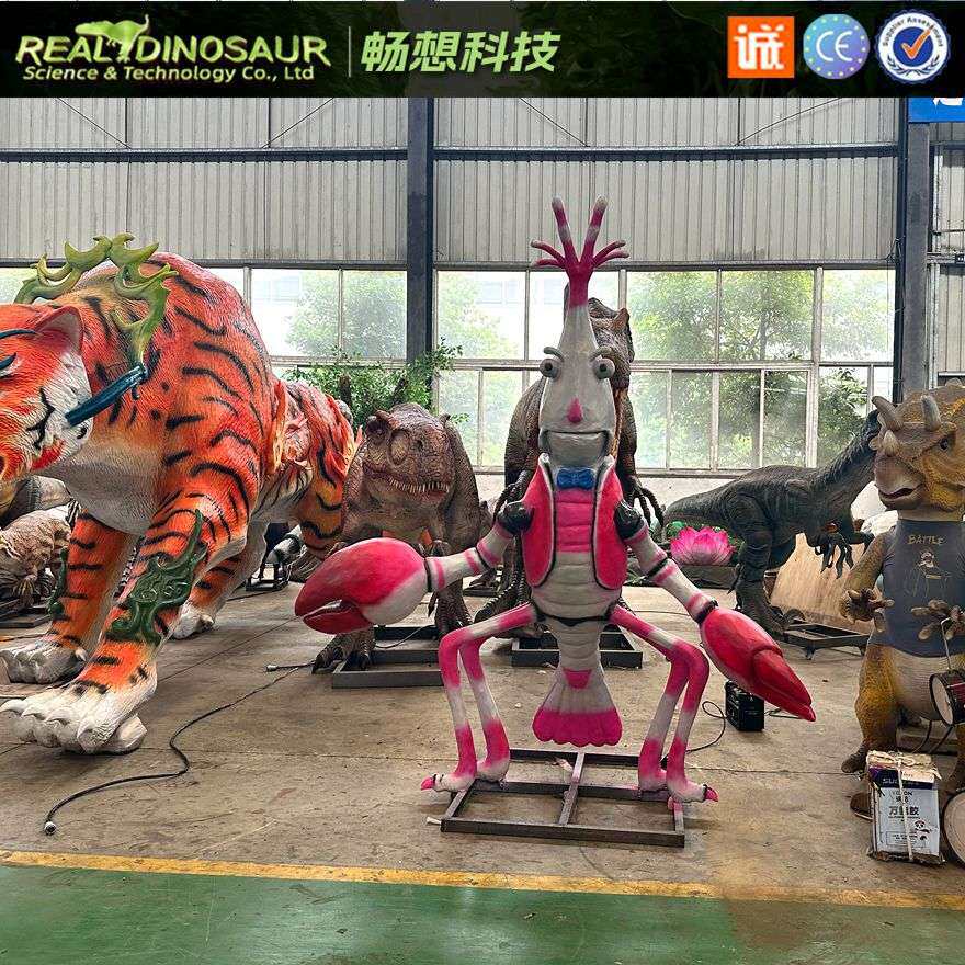 户外发光仿真大螃蟹灯龙虾模型摆件海鲜酒楼雕塑造景亮化装饰挂件