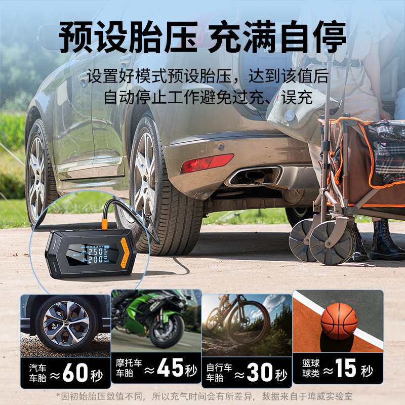 [HW03]汽车应急启动电源充气泵一体搭电宝多功能汽车启动电源