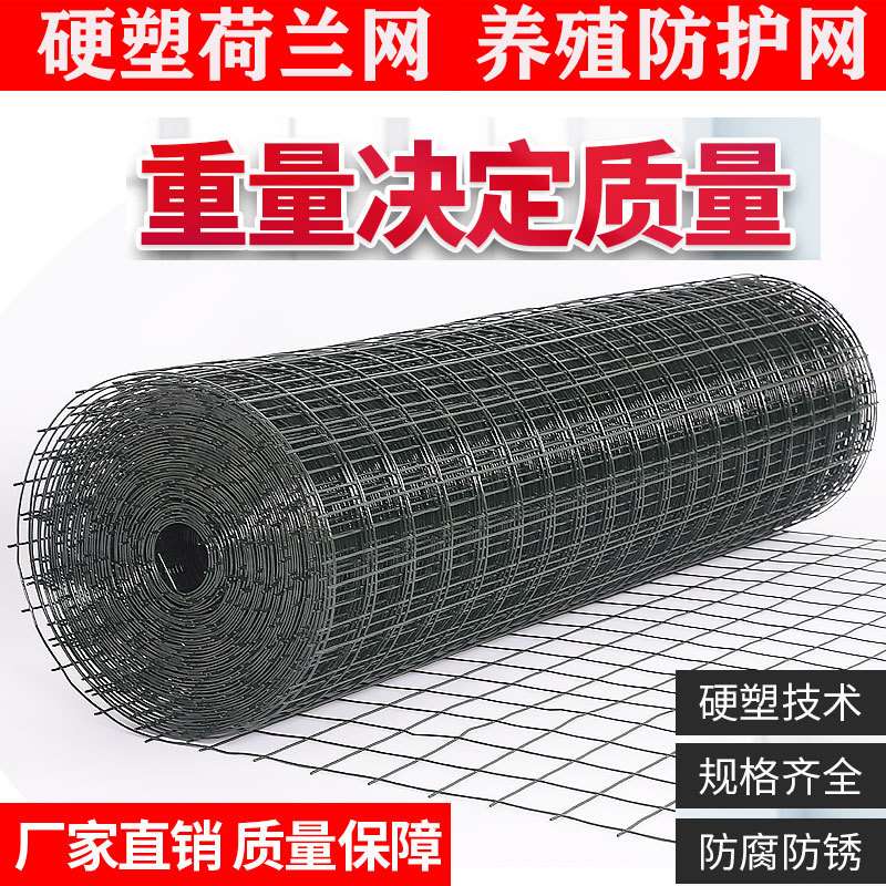 围栏网硬塑荷兰网钢丝网家用养鸡护栏围网加粗小孔户外铁网格网子