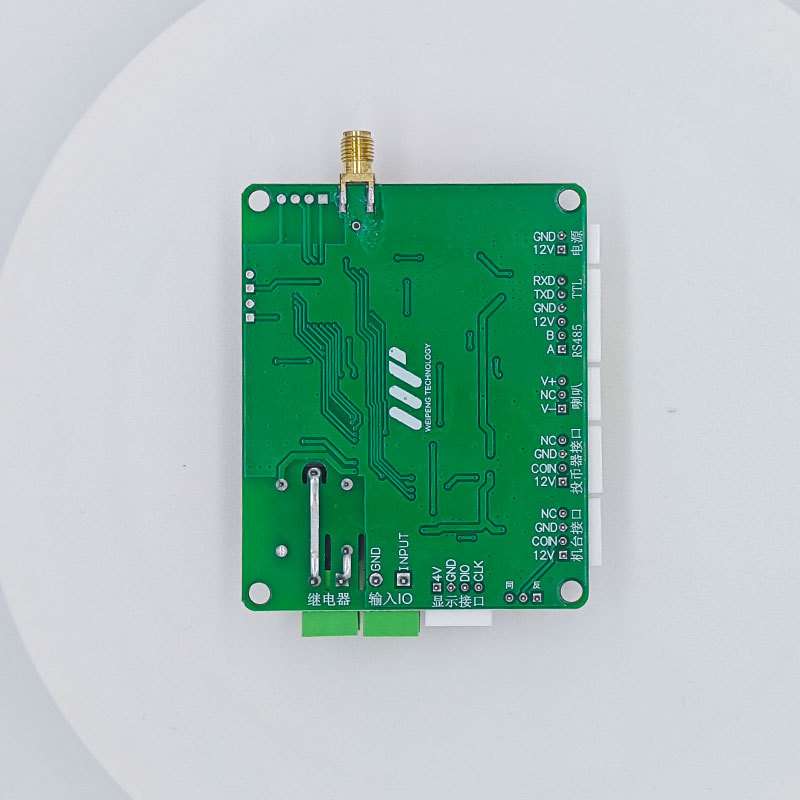 观光共享代步车单继电器TTL和485串口控制语音播报4G维码器无线