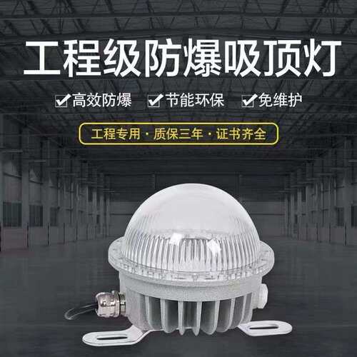 防爆灯led30w隔爆型工业仓库化工房加油站专用防爆吸顶灯高亮节能