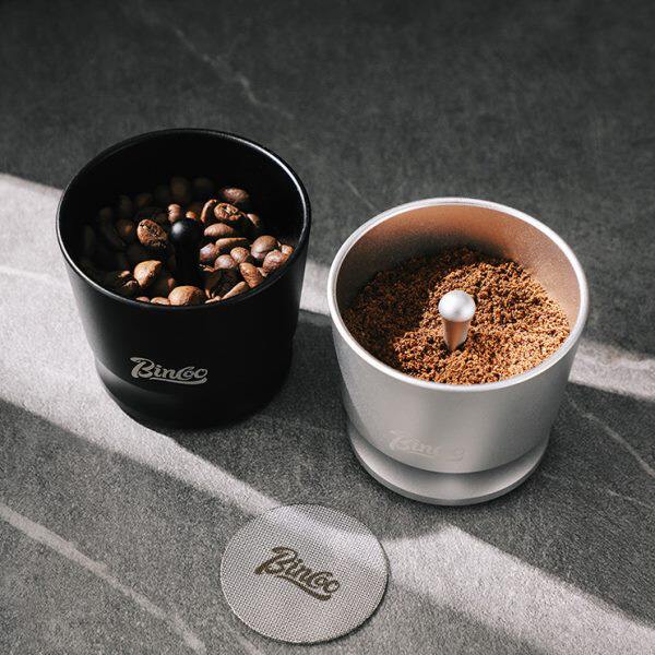 bincoo咖啡接粉器接粉杯咖啡机落粉器58mm磨豆机布粉粉环意式配件