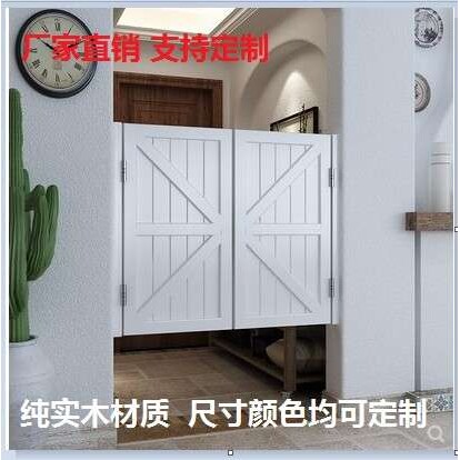 实木半腰门自动回返弹门隔断门户外栅栏门吧台门酒吧门牛仔门户外