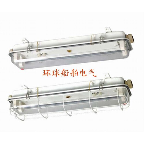 船用荧光舱顶灯JCY22-2EF带应急网罩ZYC22-2EFJCY32/42-2EF海星